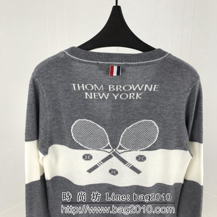 THOM BROWNE湯姆布朗 18ss秋冬新款 網球系列主題 針織開衫 情侶款 ydi1215